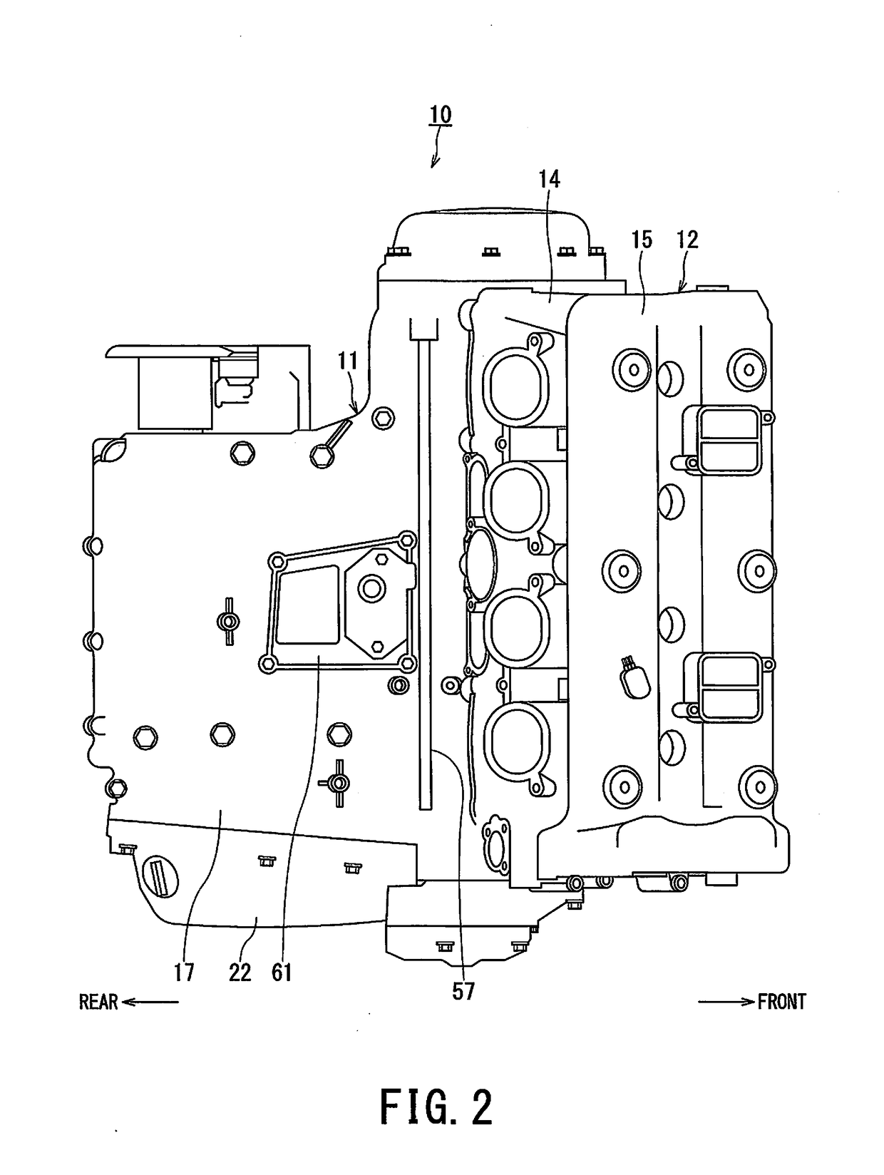 Lubrication structure for internal combustion engine
