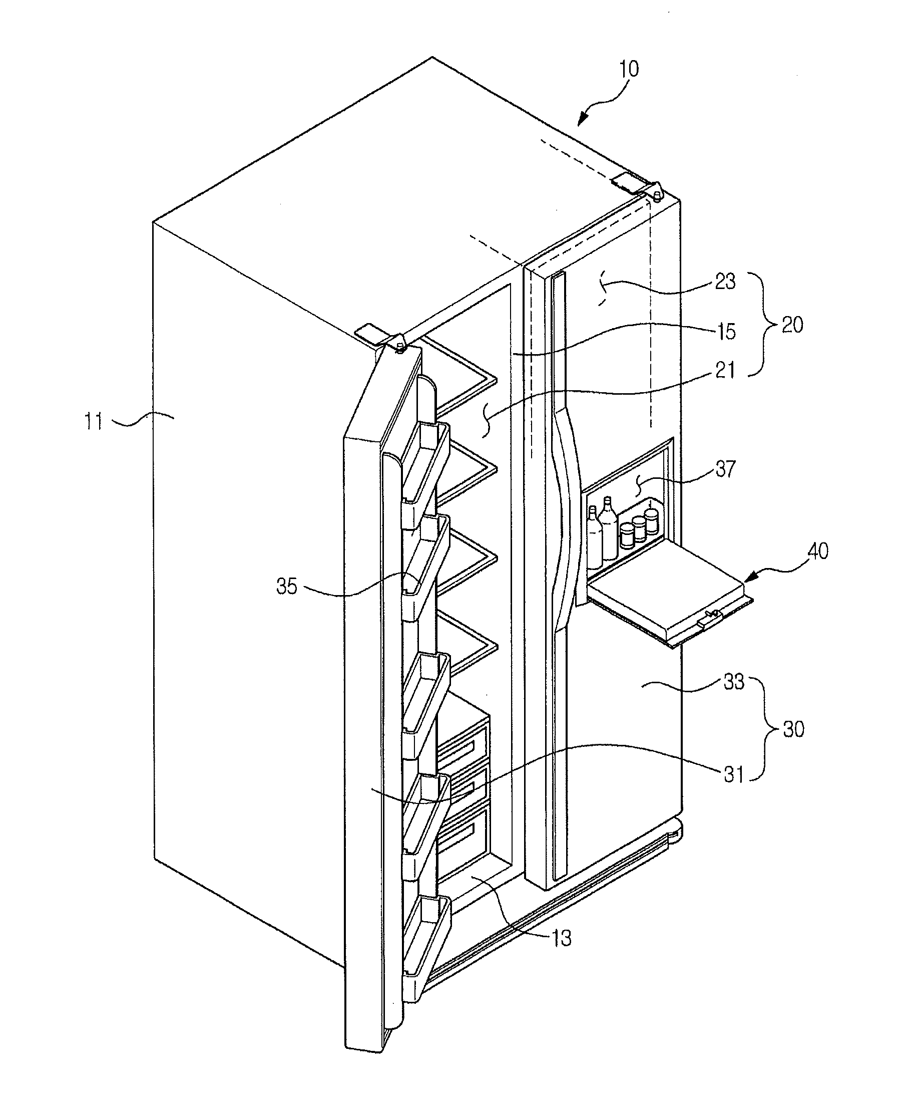 Latch apparatus and refrigerator having the same
