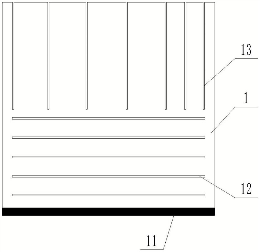 Fixing and layering partition device for collecting in-situ soil in field