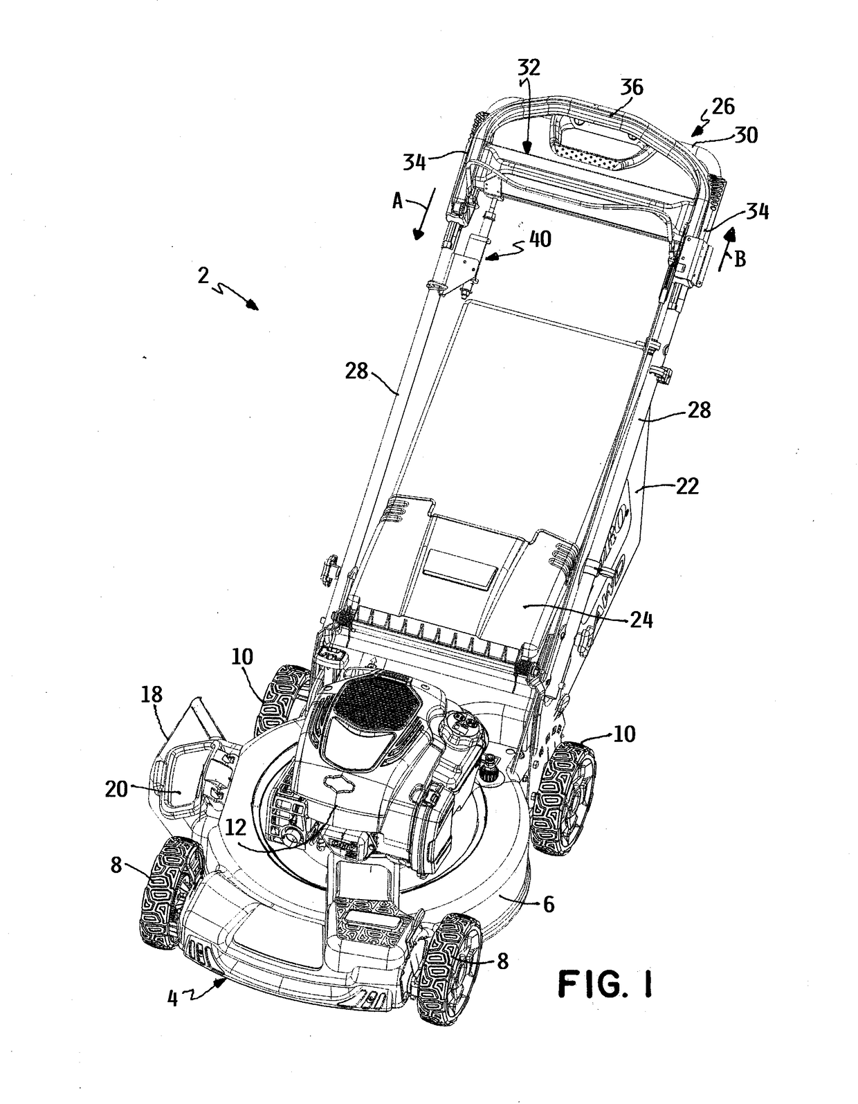 Walk power mower having forward and reverse traction drive