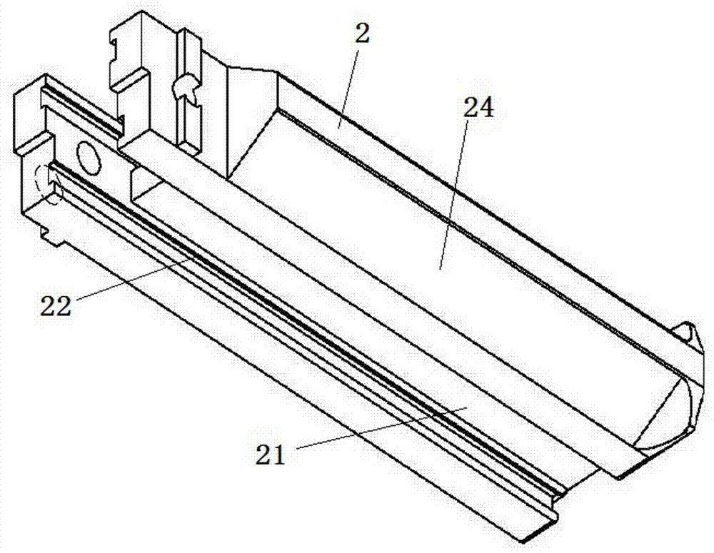 Nail head device for nailing corrugated board and box nailing machine