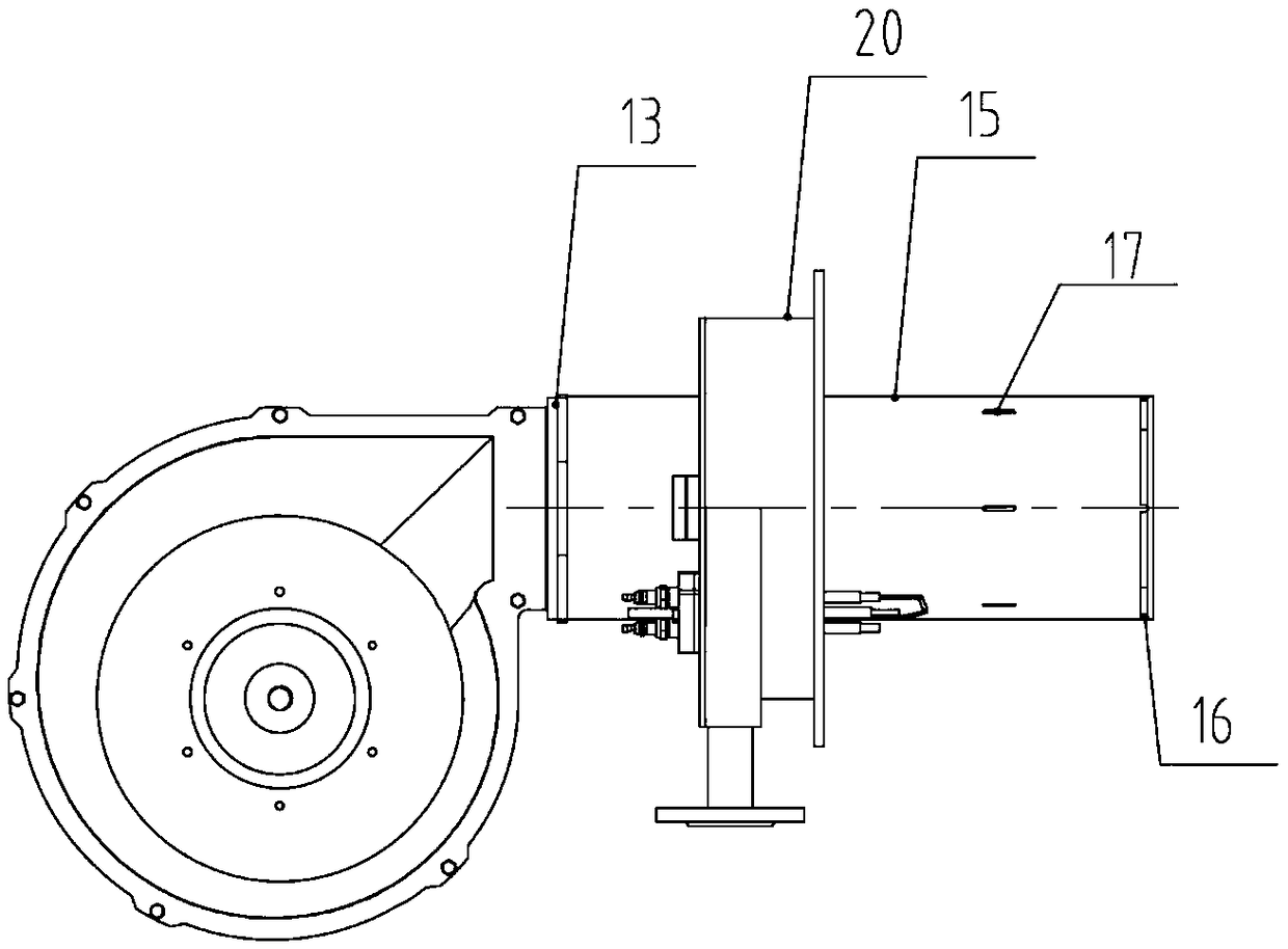 Water-cooling premixed combustion method and device