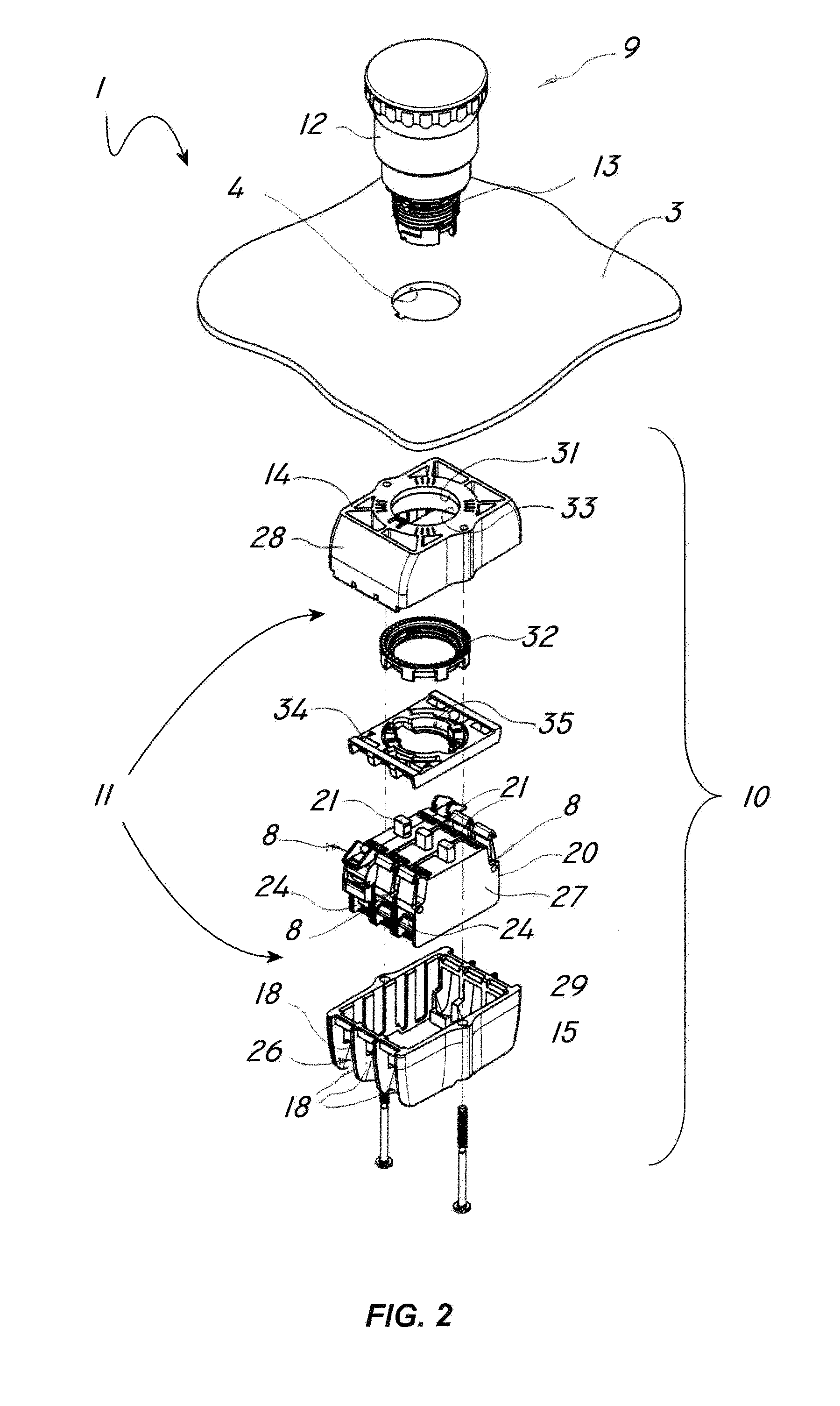 Switch control apparatus for electric plant