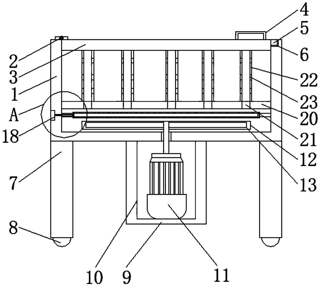 Damp-proof drying device used for fabric processing