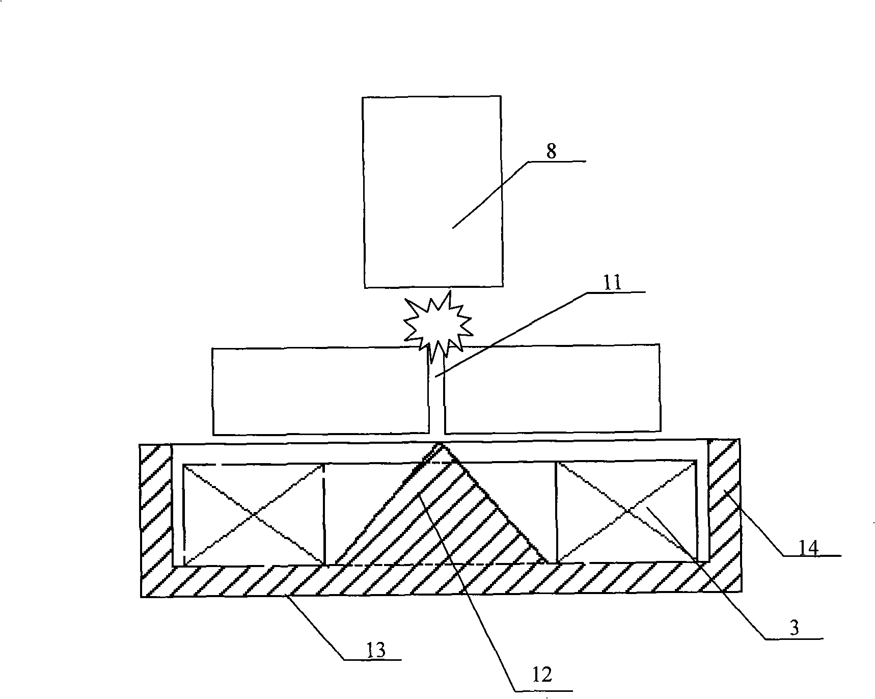 Oscillation welding method under the effect of magnetic lens and magnetic lens device