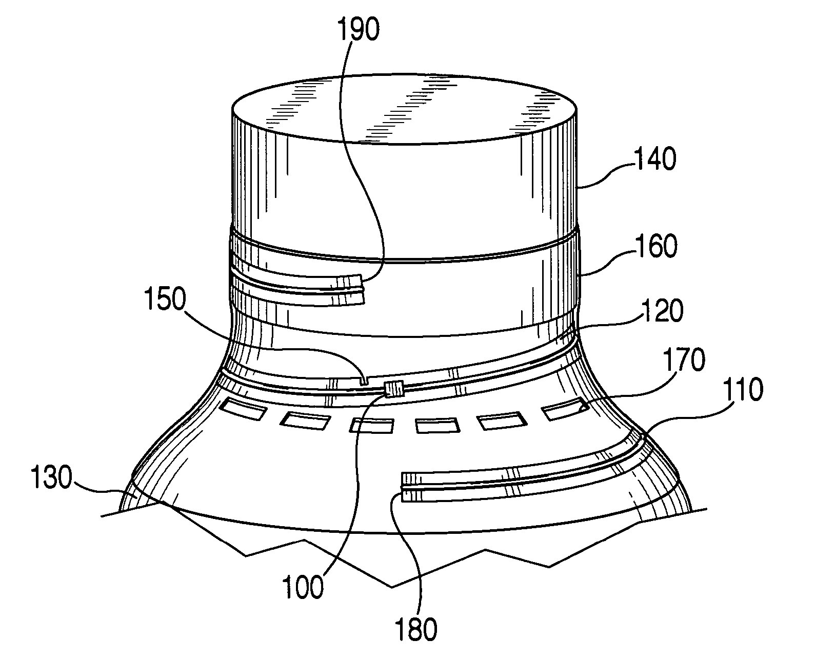 Apparatus and method for detecting tampering with containers and preventing counterfeiting thereof