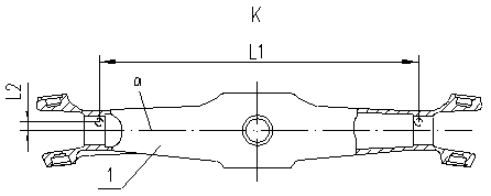 Processing and preparation method for multi-variety surface pin positioning axle housing cleaning consignment trolley