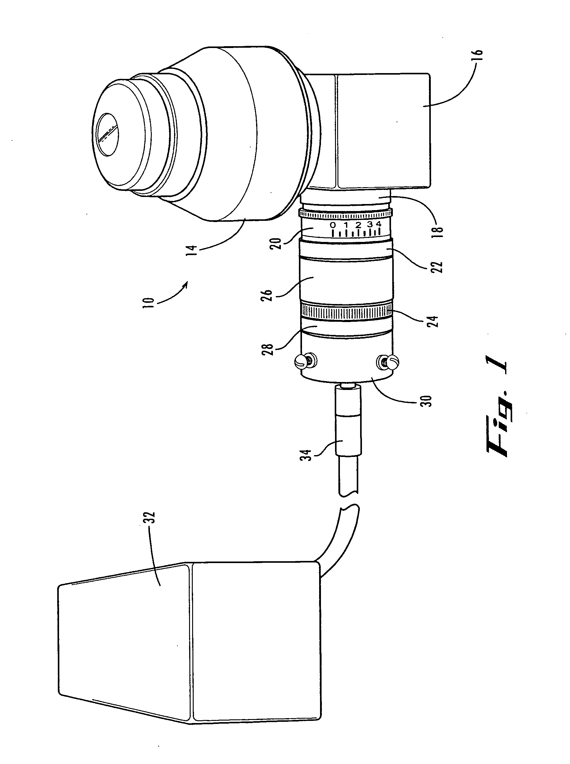 Microscope illumination device and adapter therefor