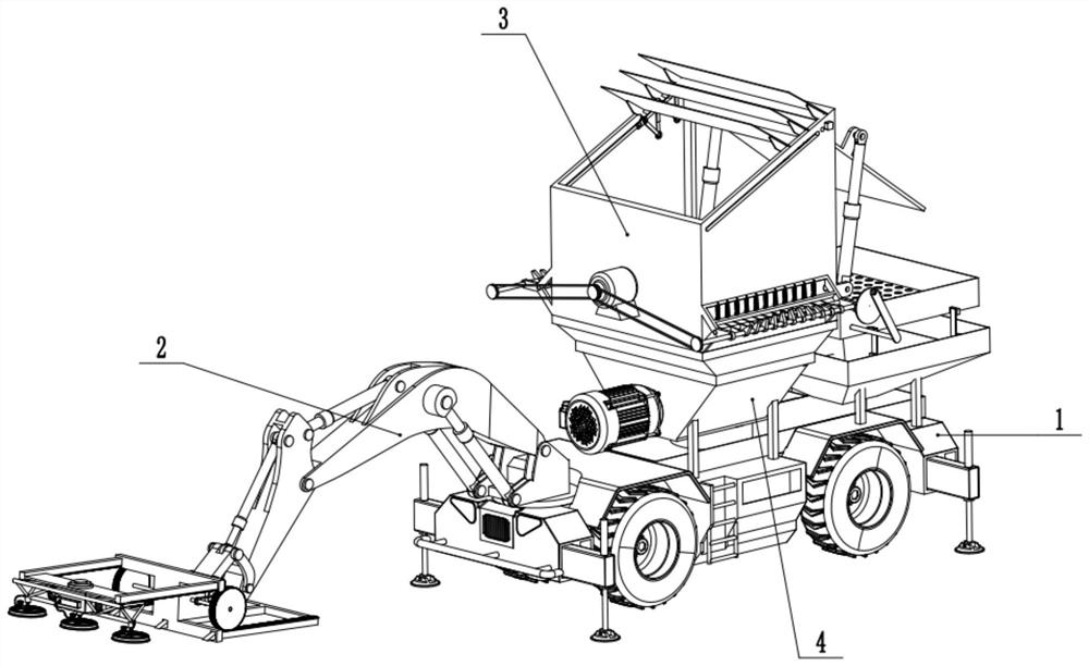 Mobile treatment robot for waste glass