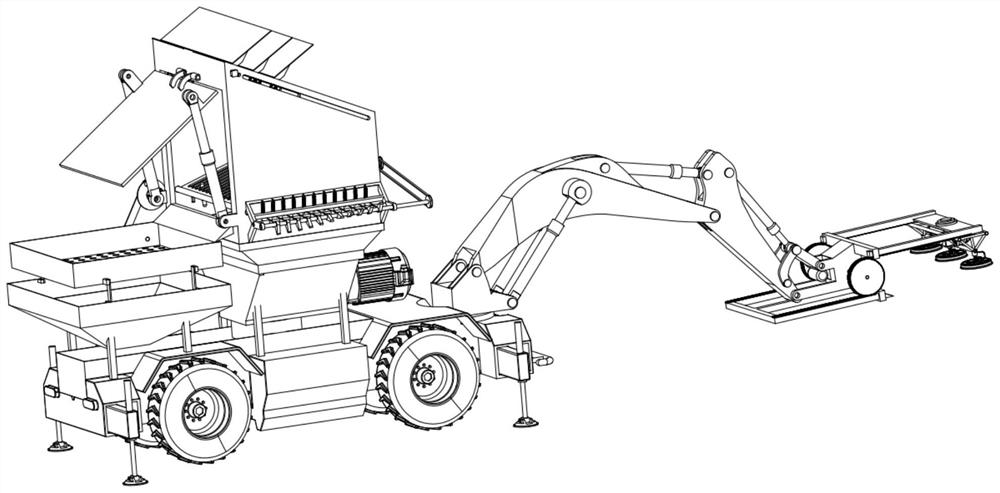 Mobile treatment robot for waste glass