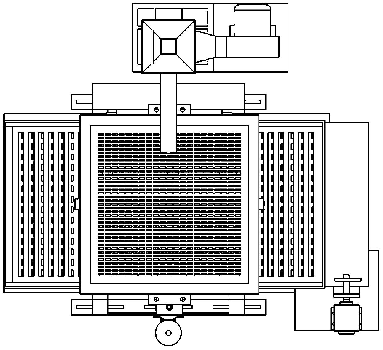 Air duct seed selection translational precision seeding device