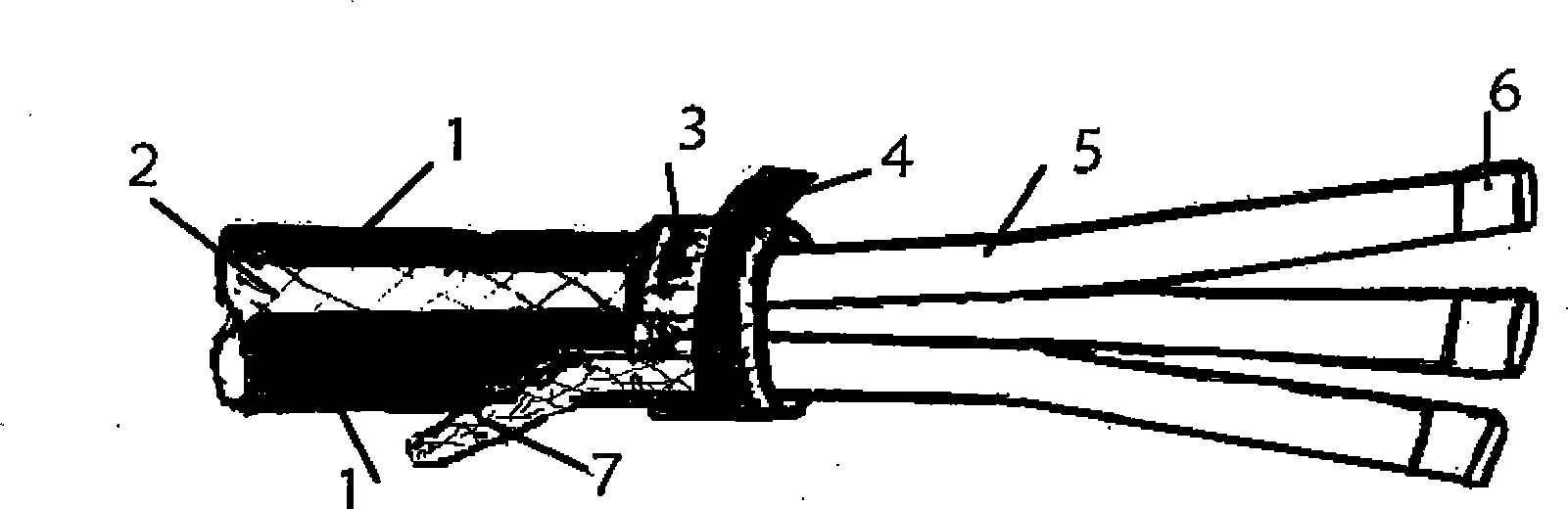 Mounting process of three-core cable shrink terminal