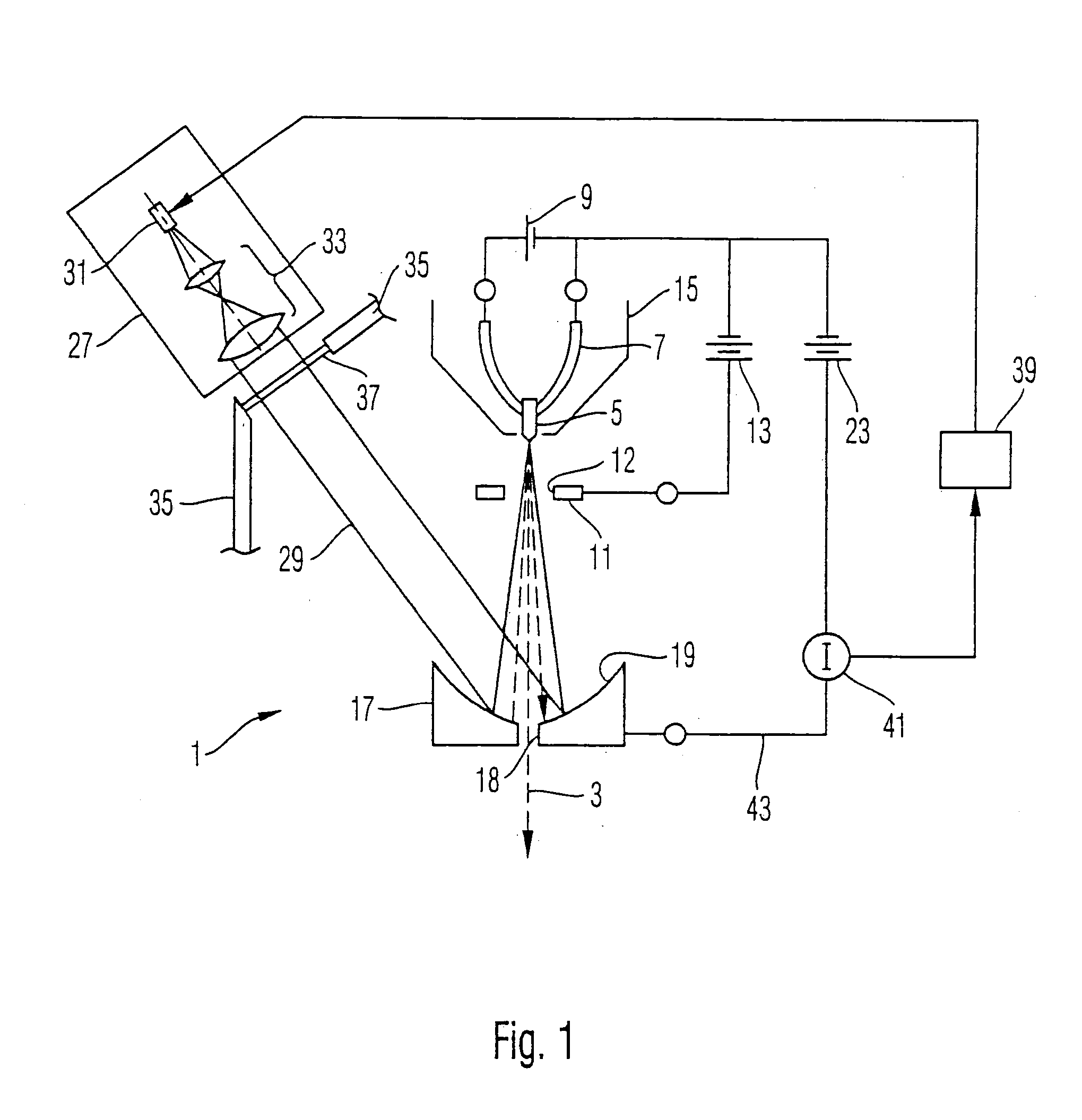 Electron beam source, electron optical apparatus using such beam source and method of operating an electron beam source