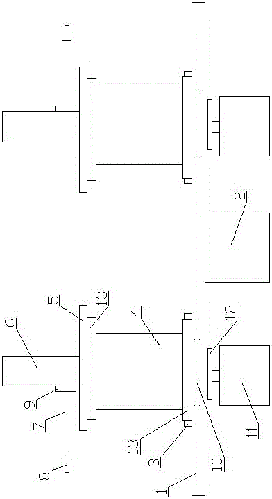Thick copper wire pay-off device with feeding and discharging functions