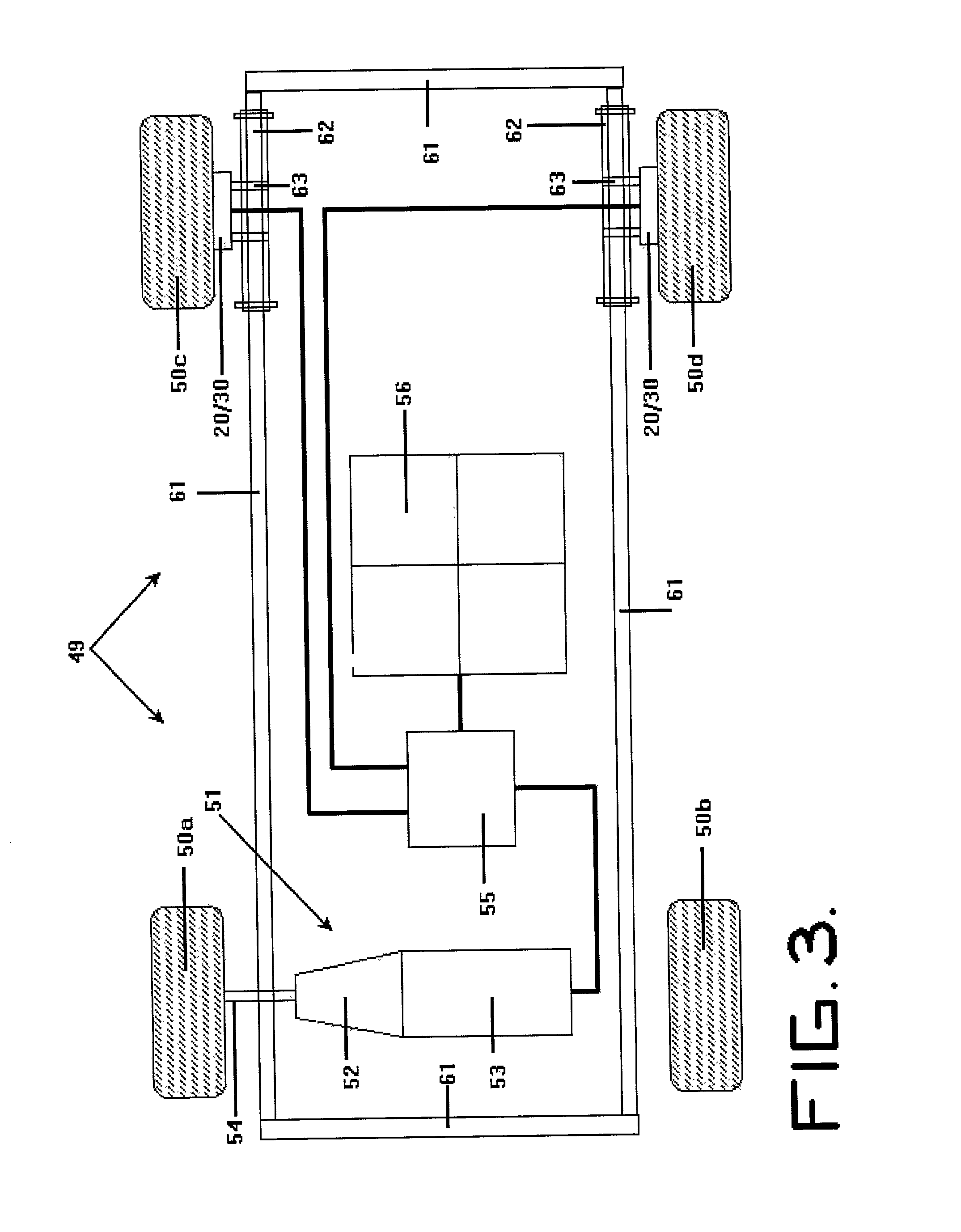 Electric power generation system for electric vehicles