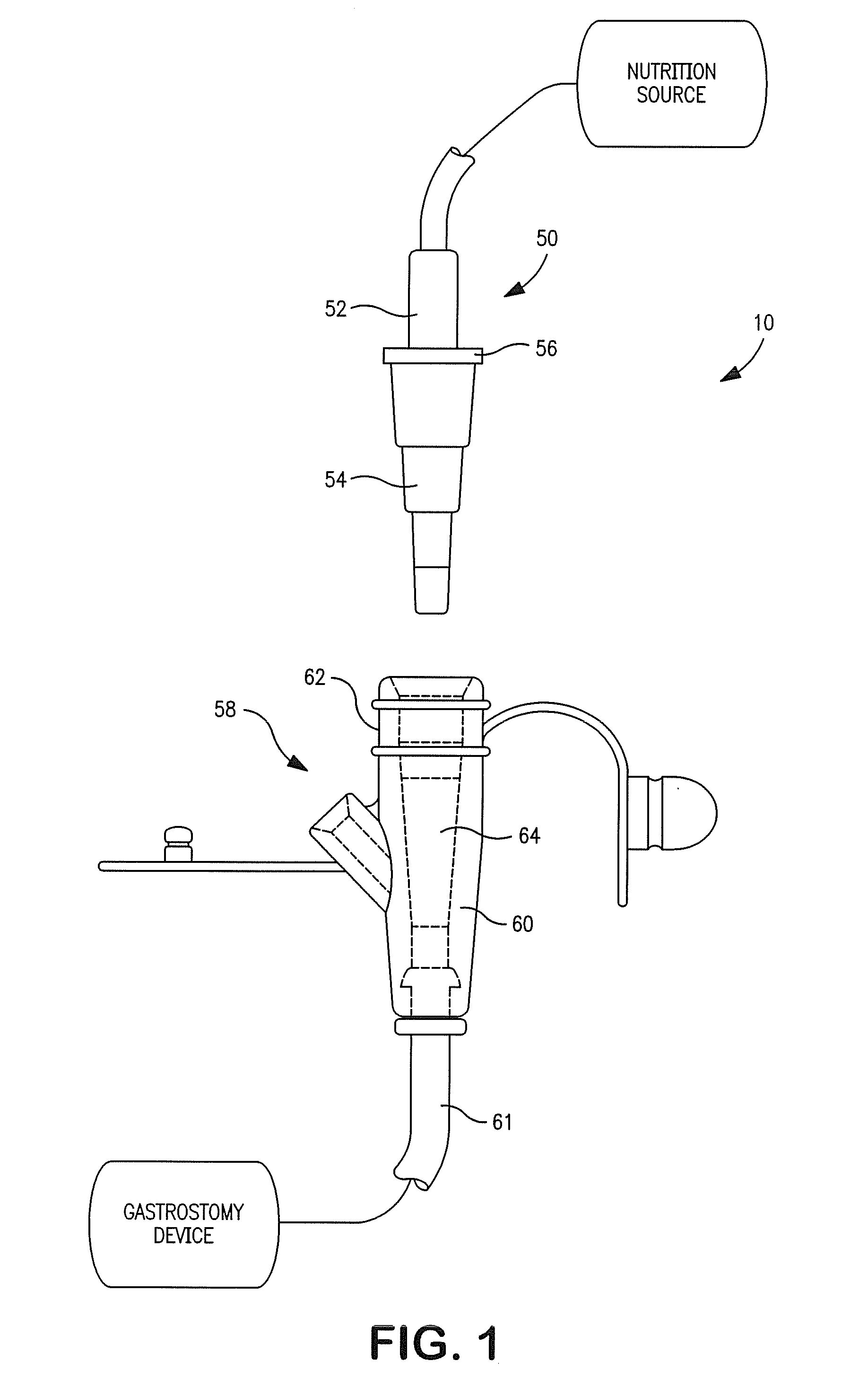 Automatic Shut-Off Connector for Enteral Feeding Devices