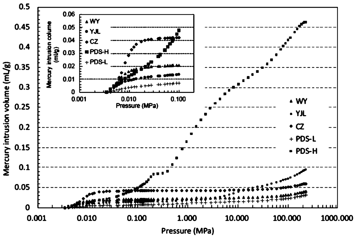 Coal pore correction method based on mercury injection experiment