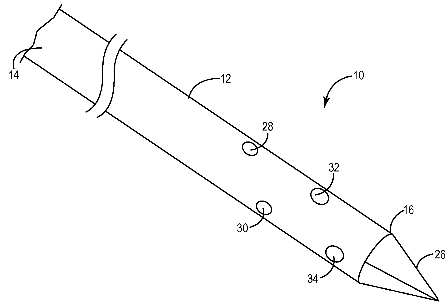 Injection needle having lateral delivery ports and method for the manufacture thereof