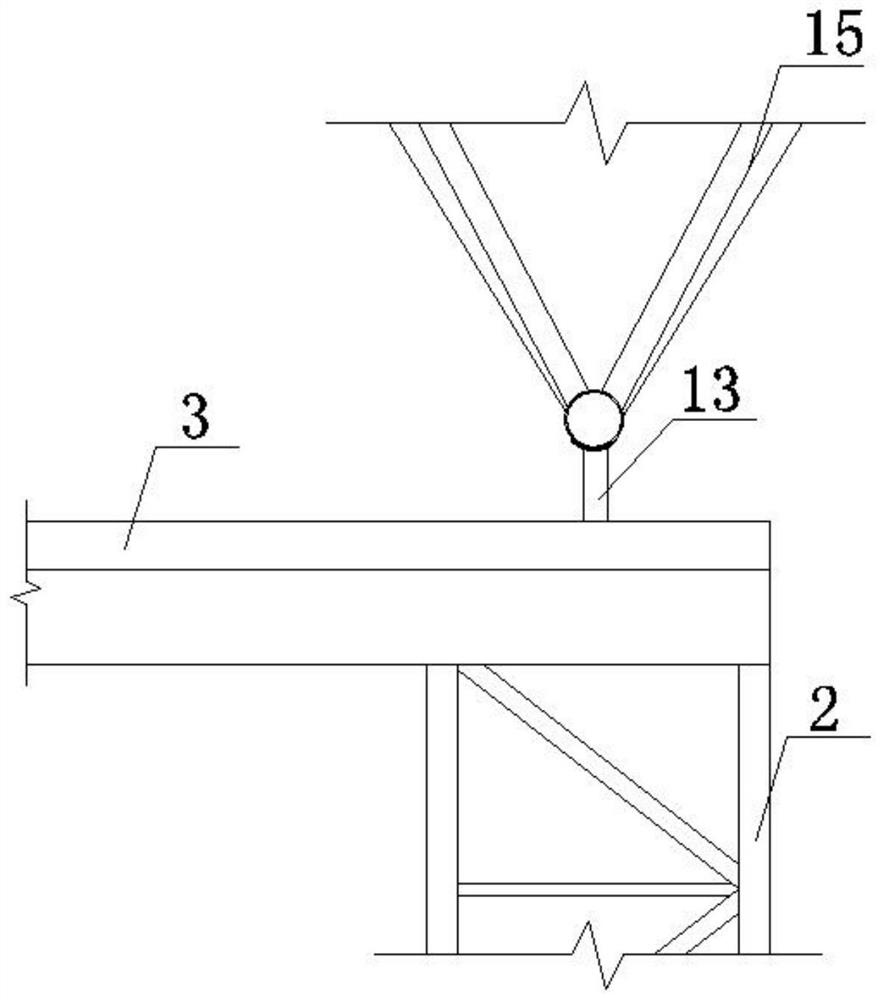 Construction method of a tower-type sliding support frame and a large-span semi-circular pipe truss structure