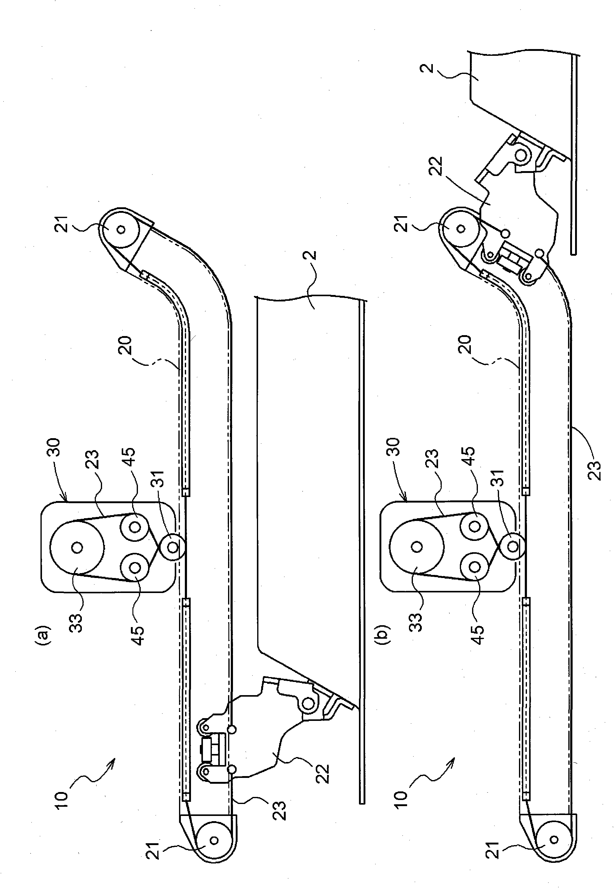 Device for driving opening/closing body for vehicle