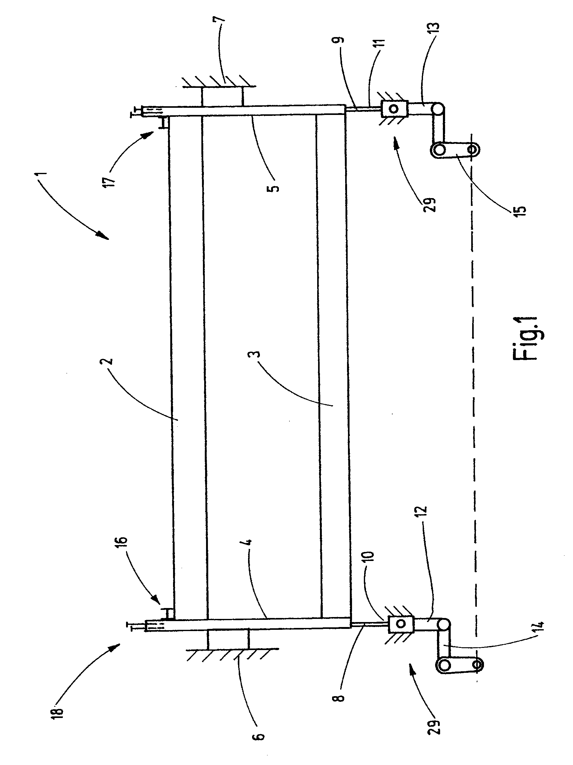 Shaft connecting device for a heald shaft