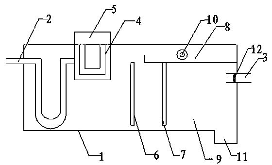 Novel and effective oil and water separation oil isolation tank