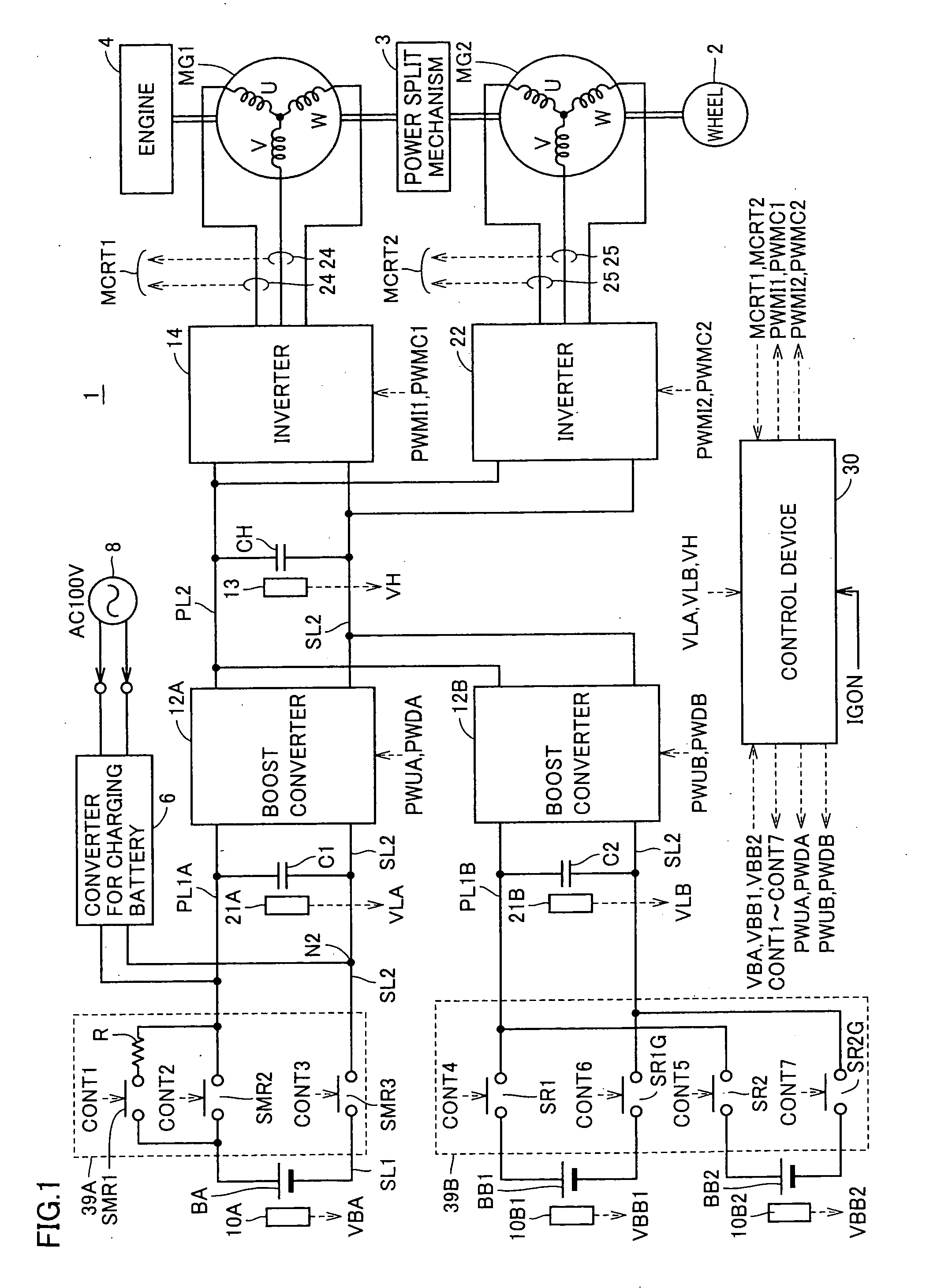 Vehicle power supply apparatus, and vehicle