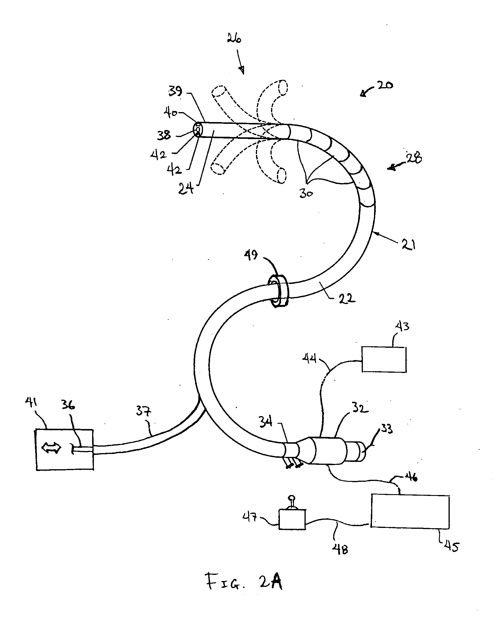 Method and apparatus having an elongate guide and controllable portion