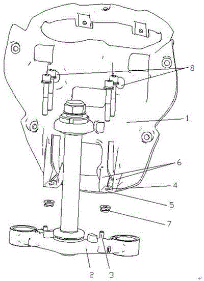 Motorcycle fairing structure assembly