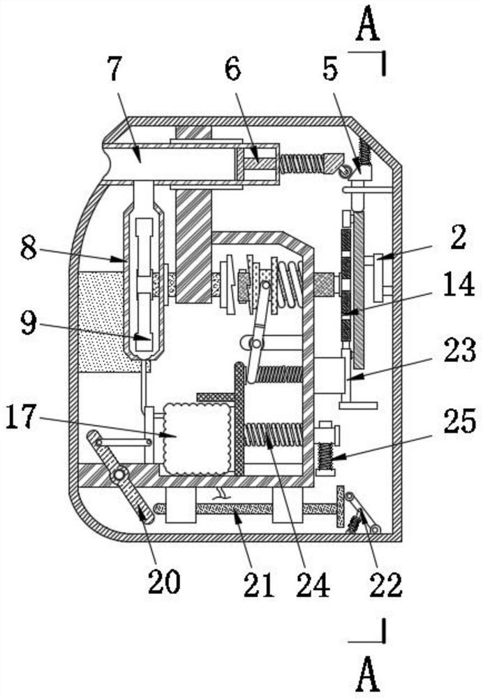 An electric suction device for nursing in an operating room