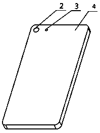 A mobile phone shell built-in supplementary light device that automatically pops up