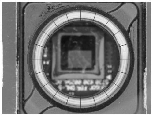 Camera gluing image enhancement and detection method based on AI technology