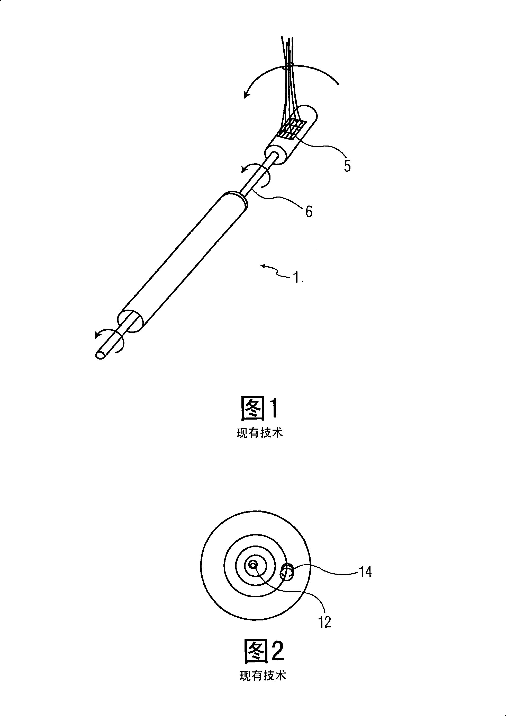 2d ultrasound transducer for radial application and method
