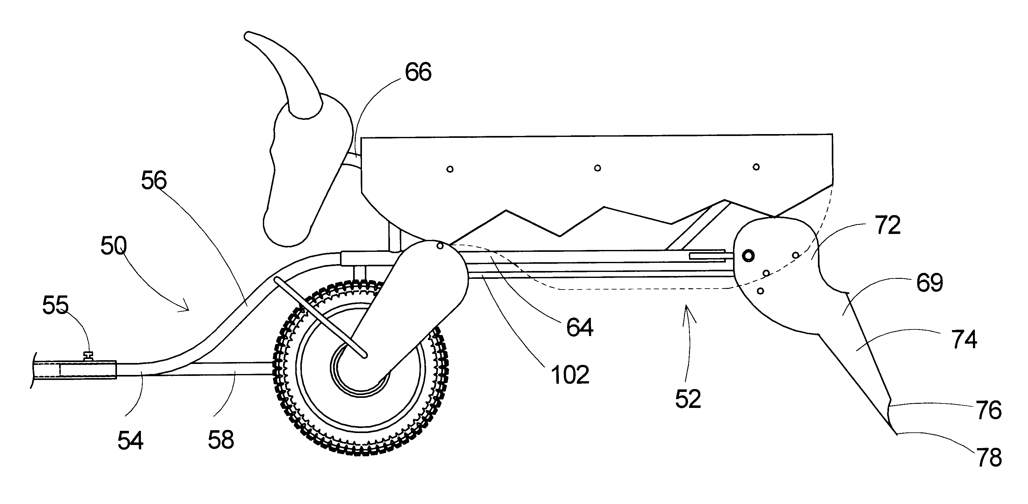 Mechanical roping steer apparatus with enhanced stride simulation