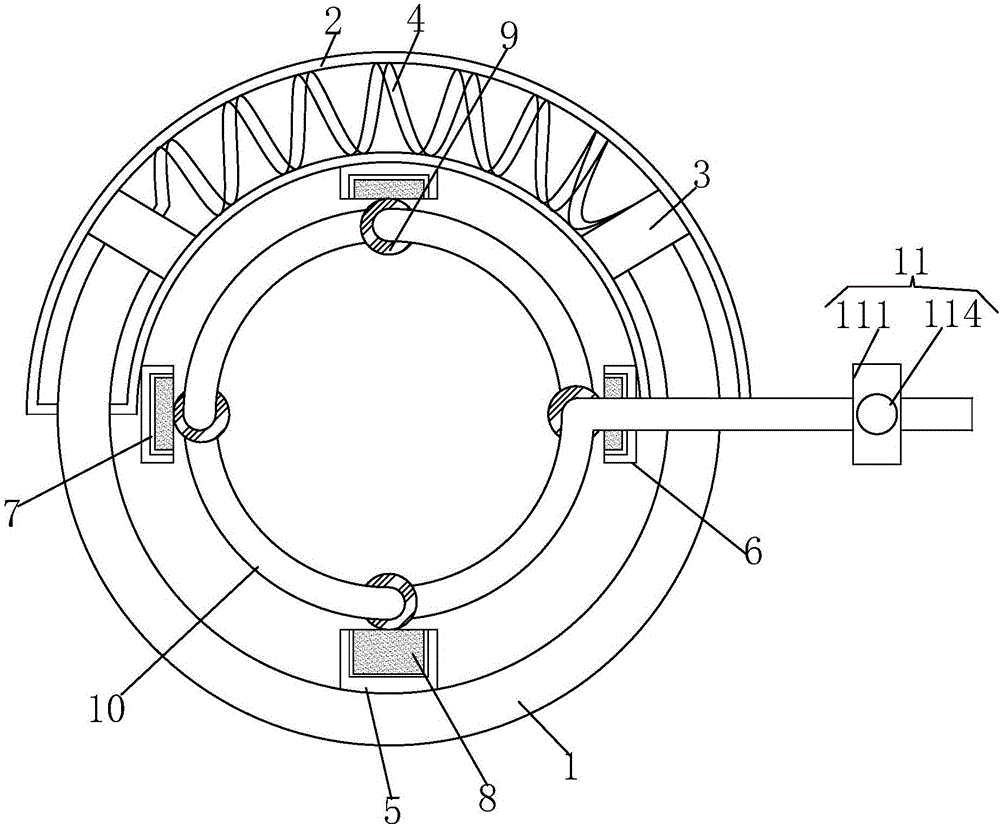 Size-adjustable induction coil