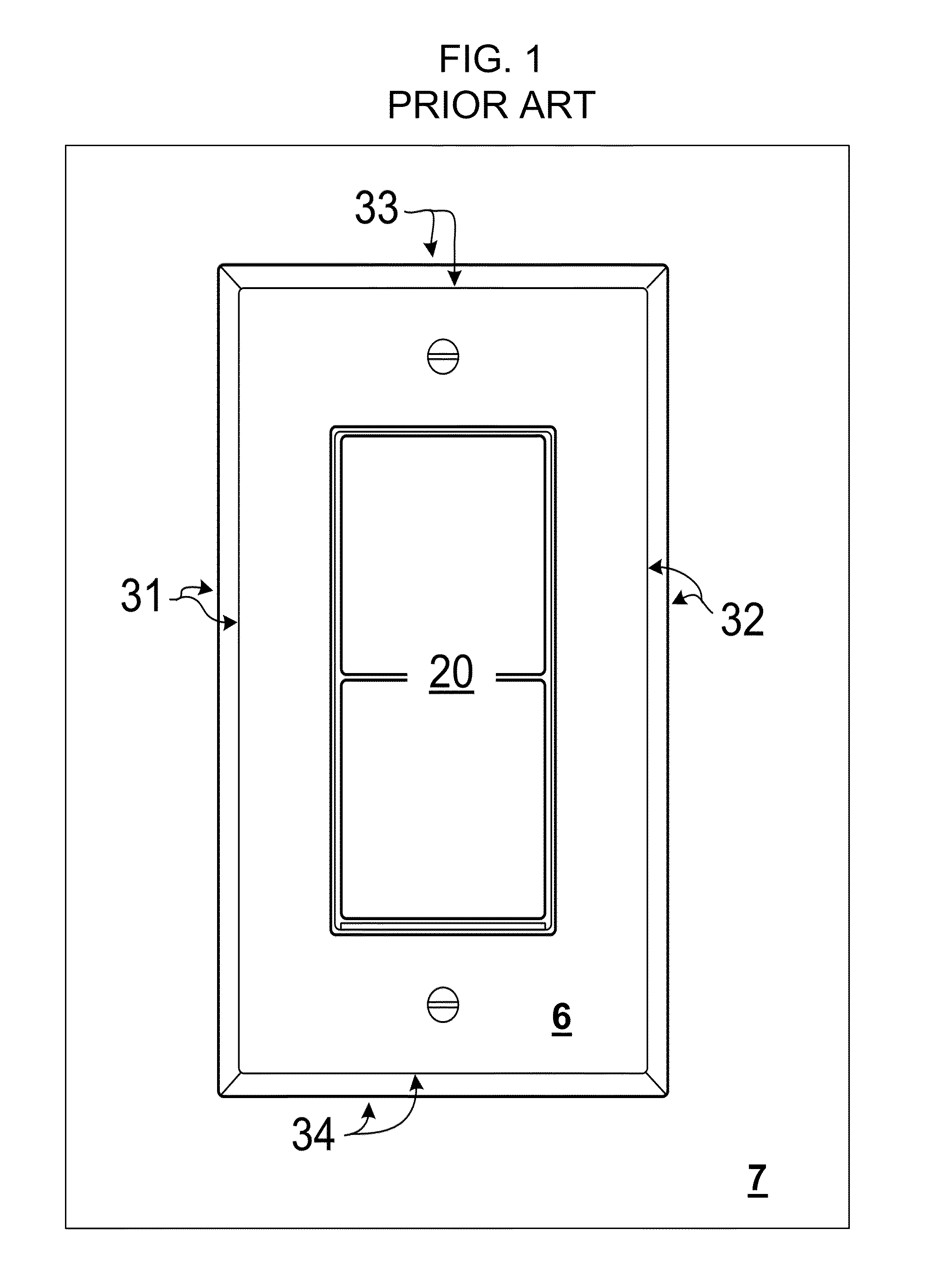 Wall-mounted electrical device with modular antenna bezel frame