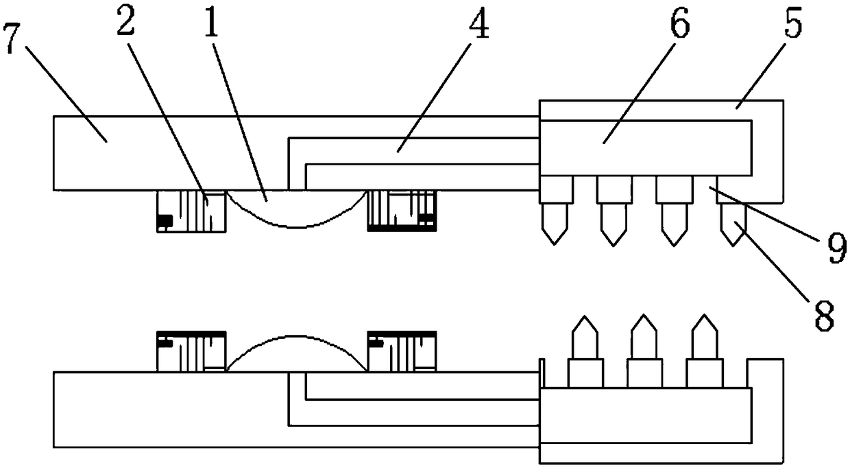 Adhesive wiring device