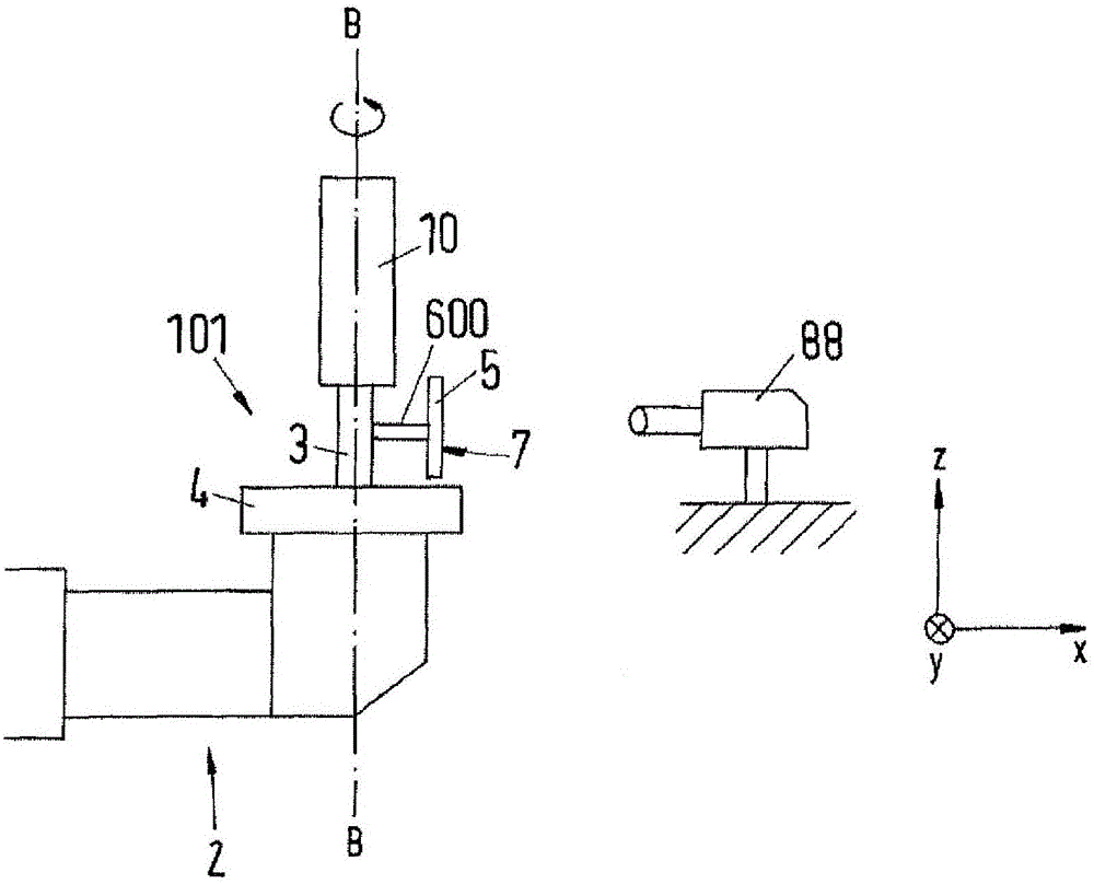 Test body for determining rotation errors of a rotating apparatus