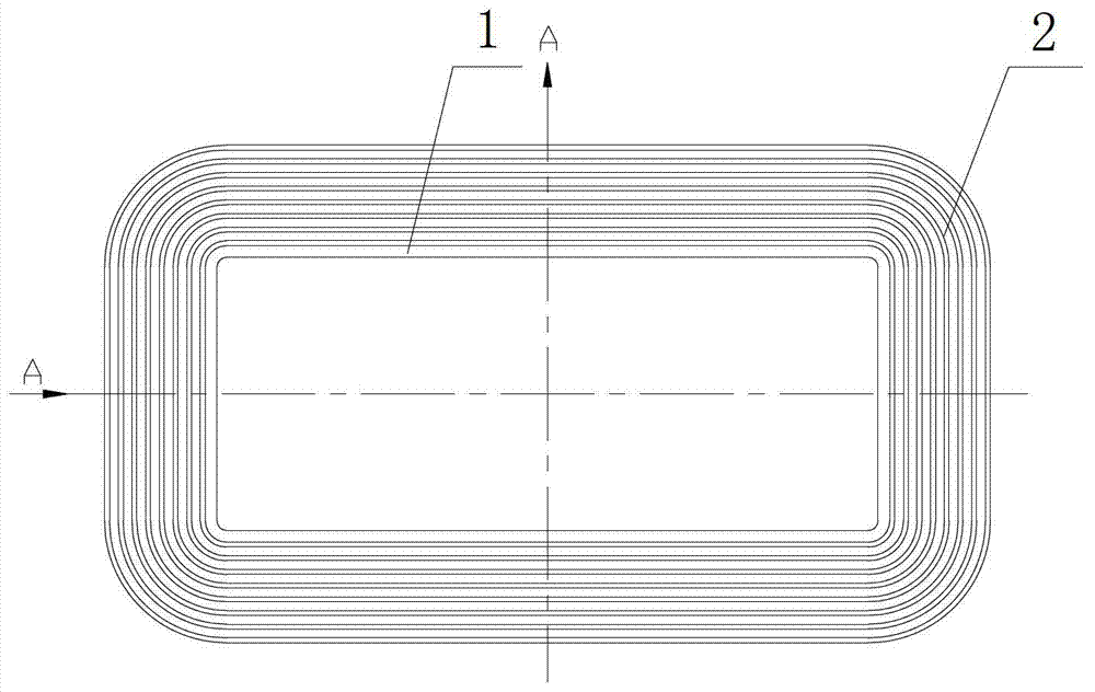 A structure and method for end insulation of a dry-type transformer