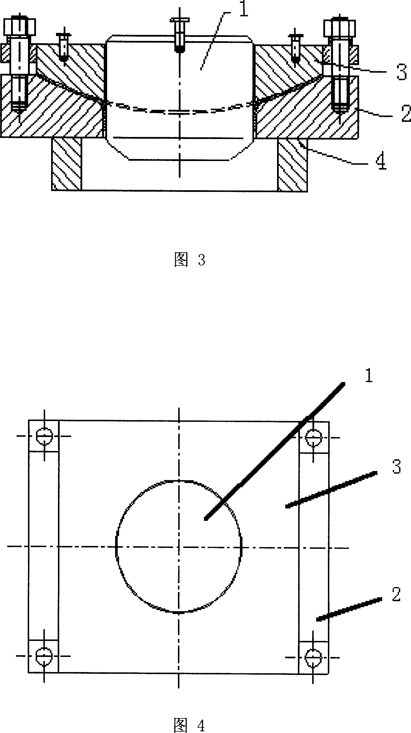 Flanging process of saddle type lining and die