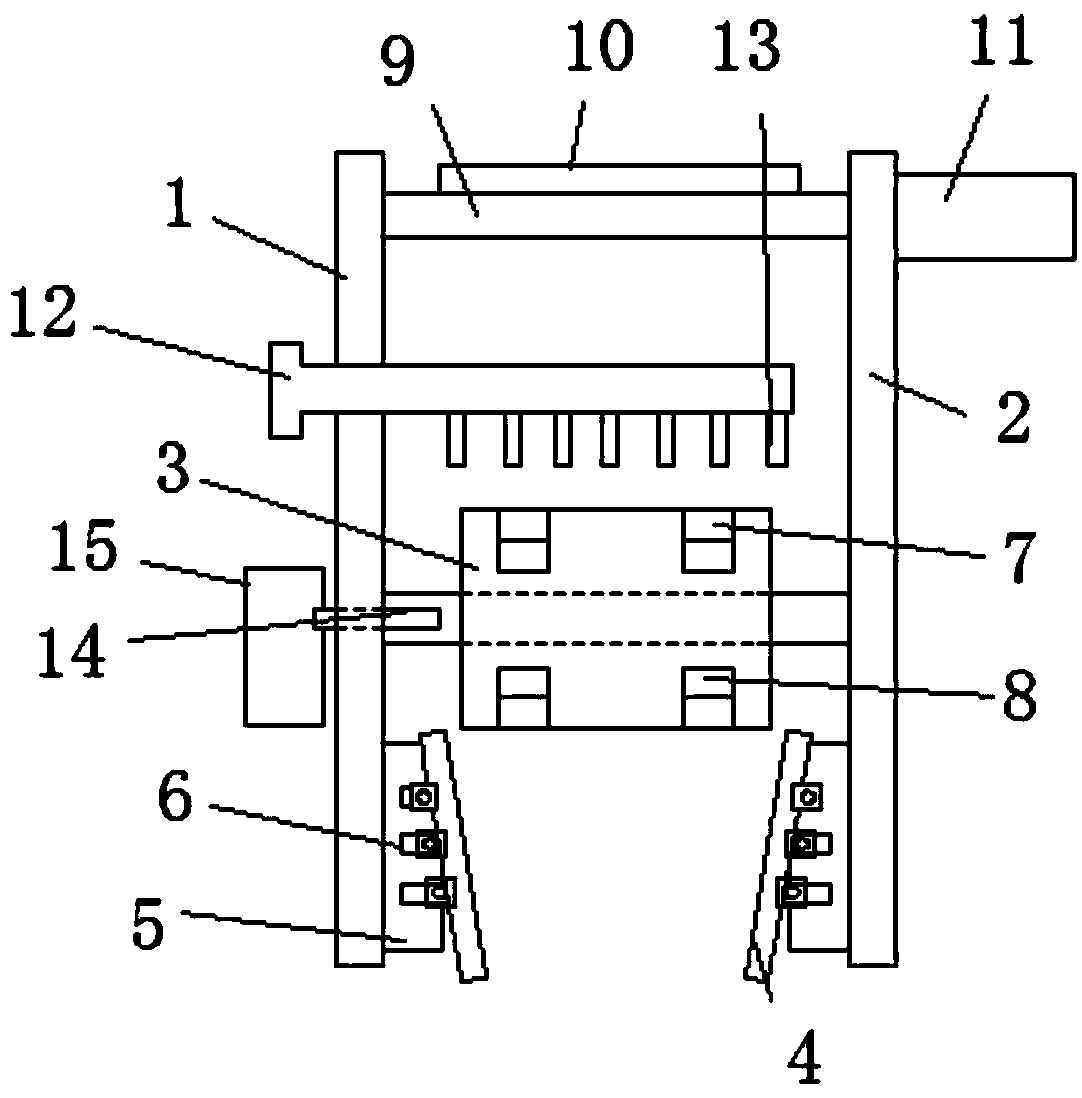 H-shaped steel rough rolling pinch guide device