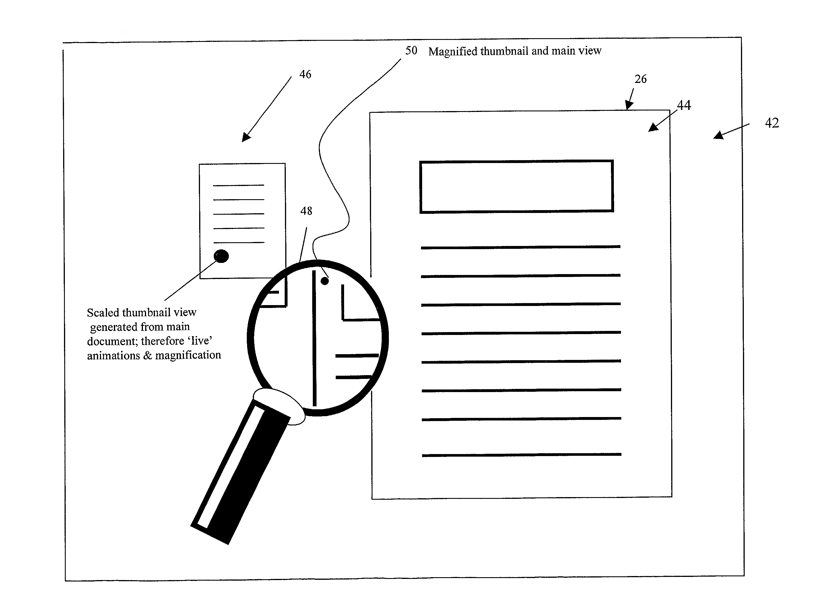User interface systems and methods for manipulating and viewing digital documents