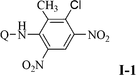Substituted nitroaniline compound and its application
