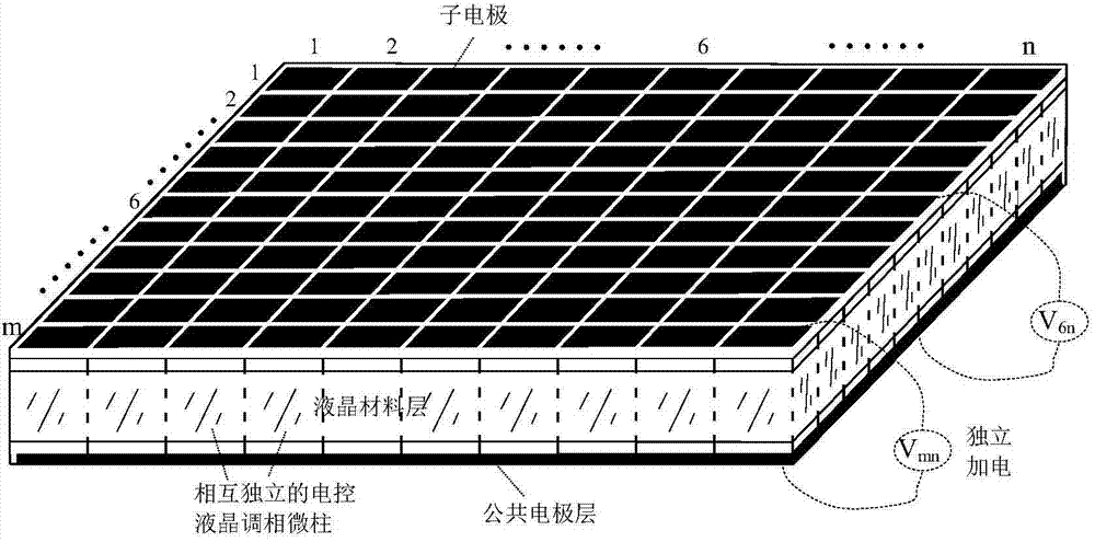 Infrared liquid crystal phased array chip