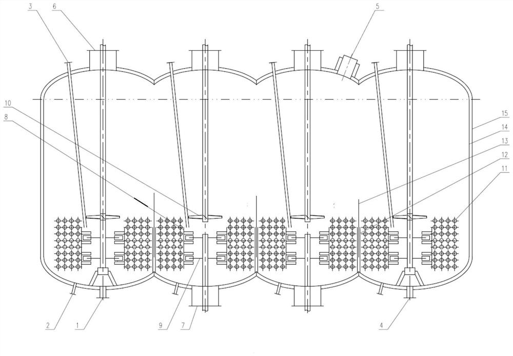 Continuous reaction kettle