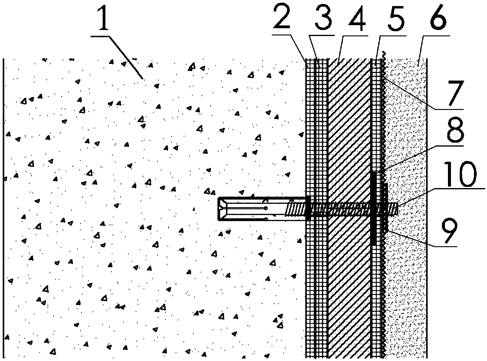 Construction method of vacuum insulation plate wall body