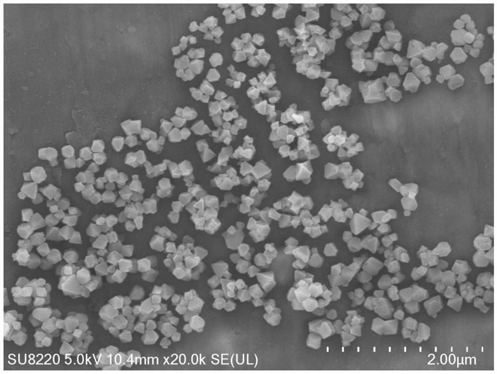 Hydrophobic carbon quantum dot mofs composite adsorbent and preparation method thereof