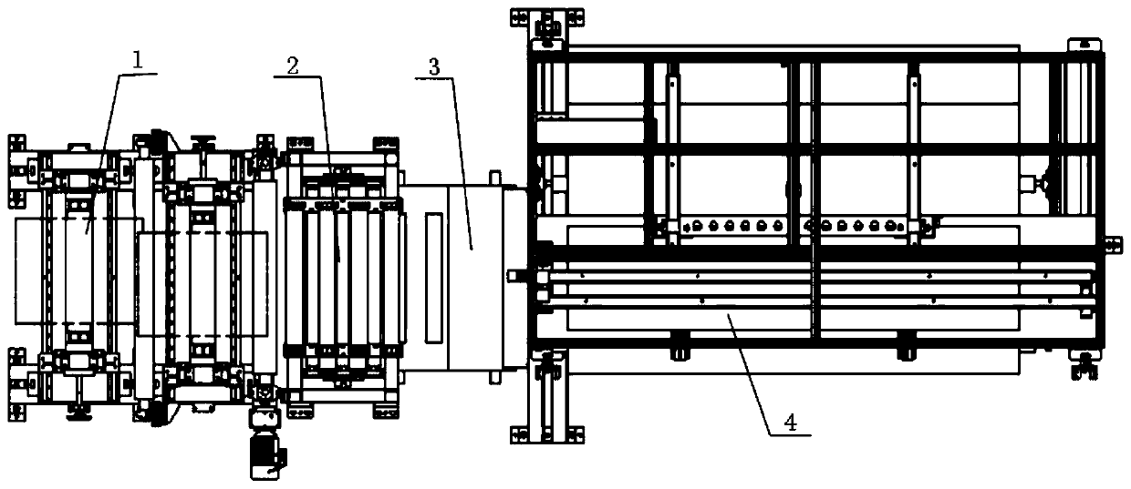 Automatic material distributing equipment and process of one-way prepreg tape