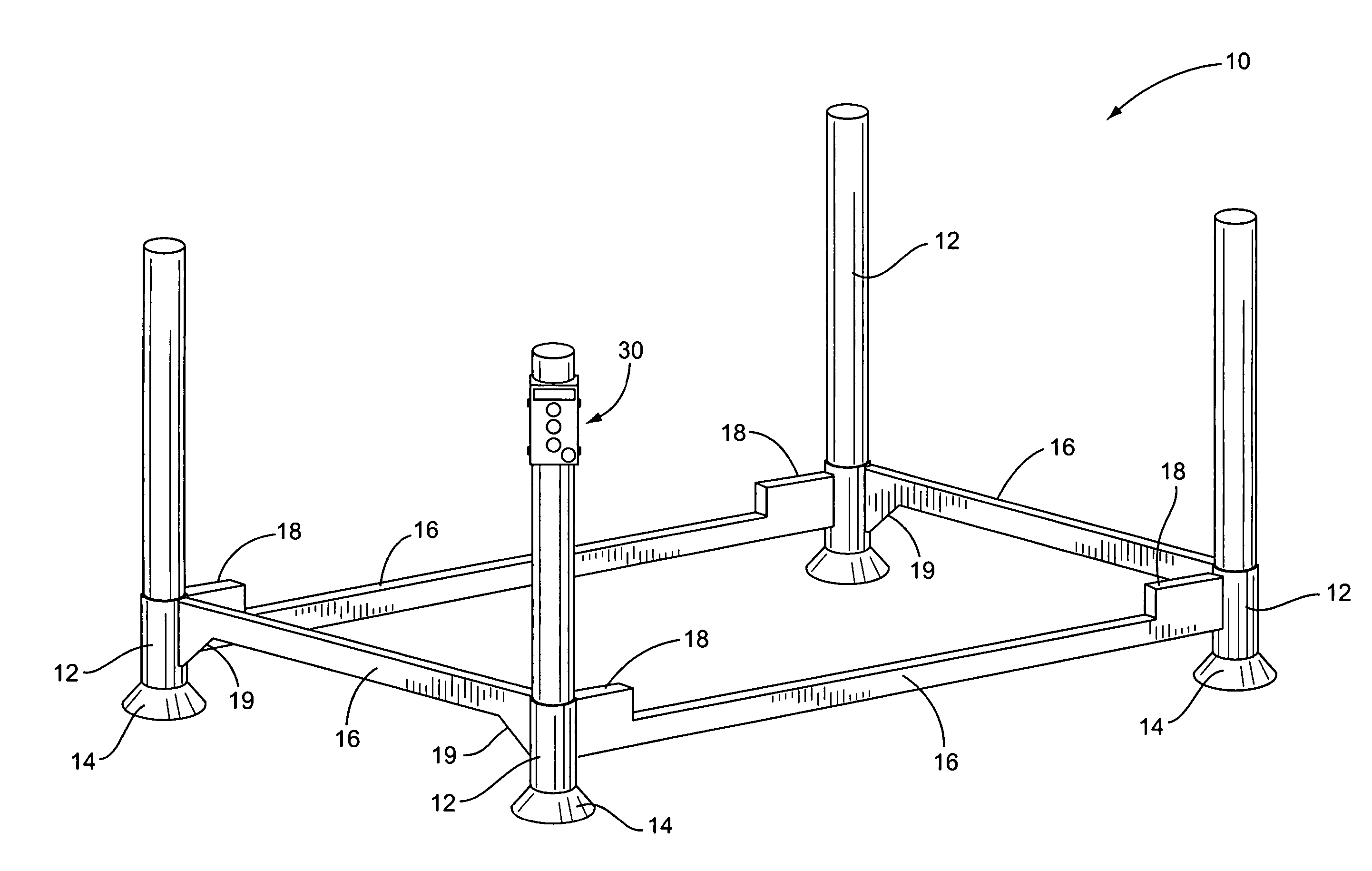 Intelligent reader system and method for identifying and tracking goods and materials transported in pallets, including but not limited to scaffolding materials