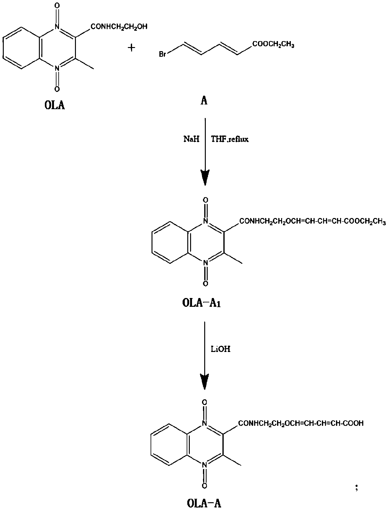 Time-resolved fluoroimmunoassay kit for detecting olaquindox and application thereof